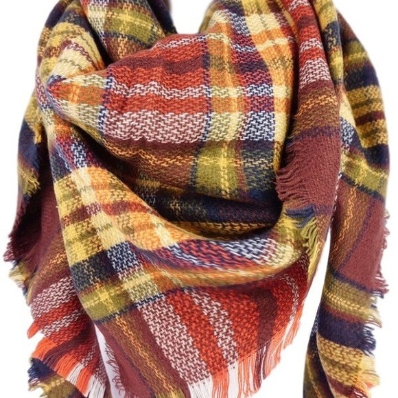 boutique Accessories - BLANKET WRAP CREAM BRICK